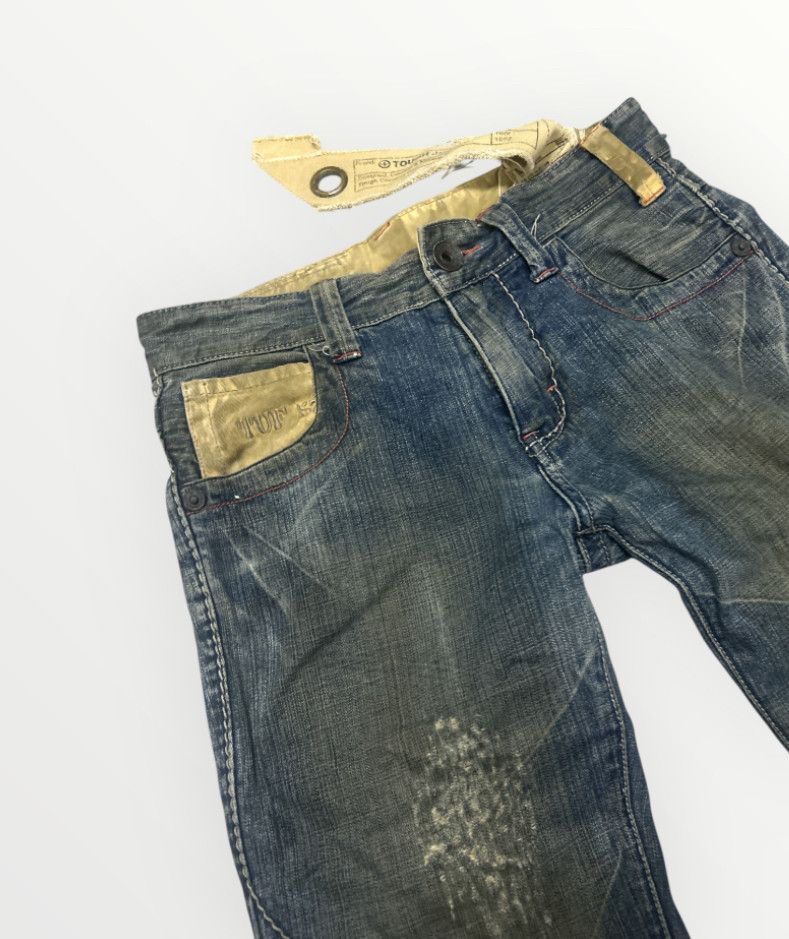 Japanese Brand Trashed distressed Tough Jeansmith denim Size US 31 - 4 Thumbnail