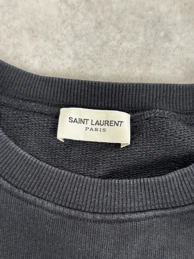 Saint Laurent Paris SS2020 Saint Laurent Black Palm Trees Crewneck Sweater Size US S / EU 44-46 / 1 - 8 Thumbnail