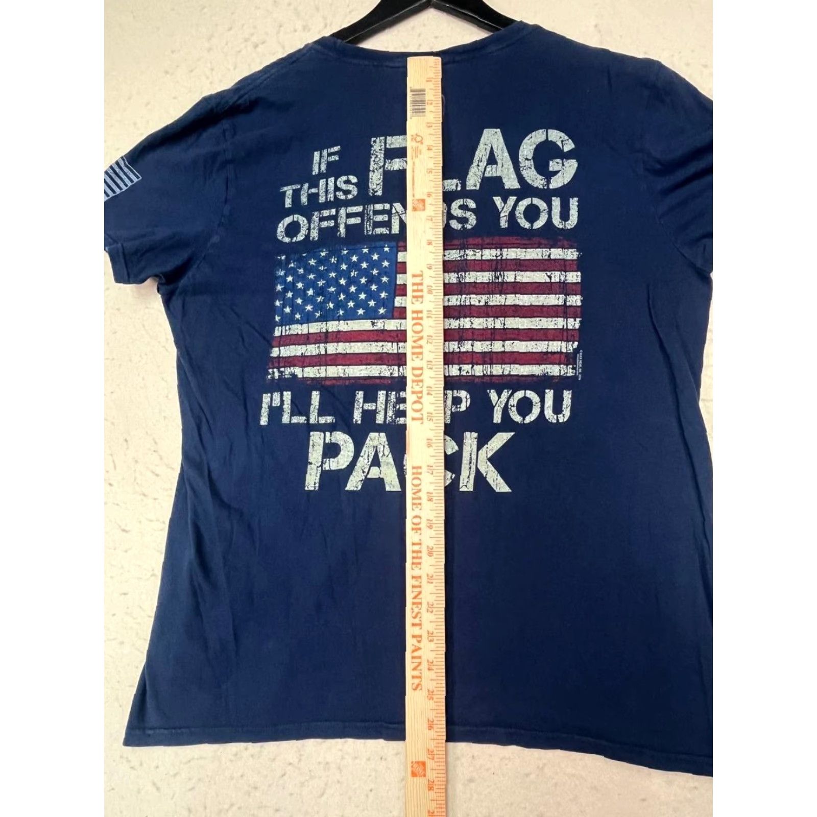 Vintage Buck Wear Men T-Shirt Blue Size L USA Flag Patriotic Graphic Print Crew Neck Short Sleeve Vintage No (if allowed) Size US L / EU 52-54 / 3 - 4 Thumbnail
