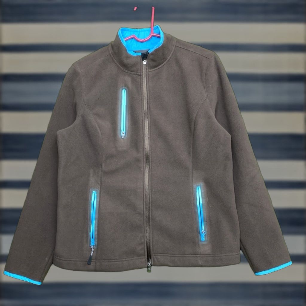 Vintage Zero Restriction Jacket Mens L Blue Tour Series Fleece 1/4 Zip Golf Logo Outdoor Sports Activewear Size US L / EU 52-54 / 3 - 1 Thumbnail