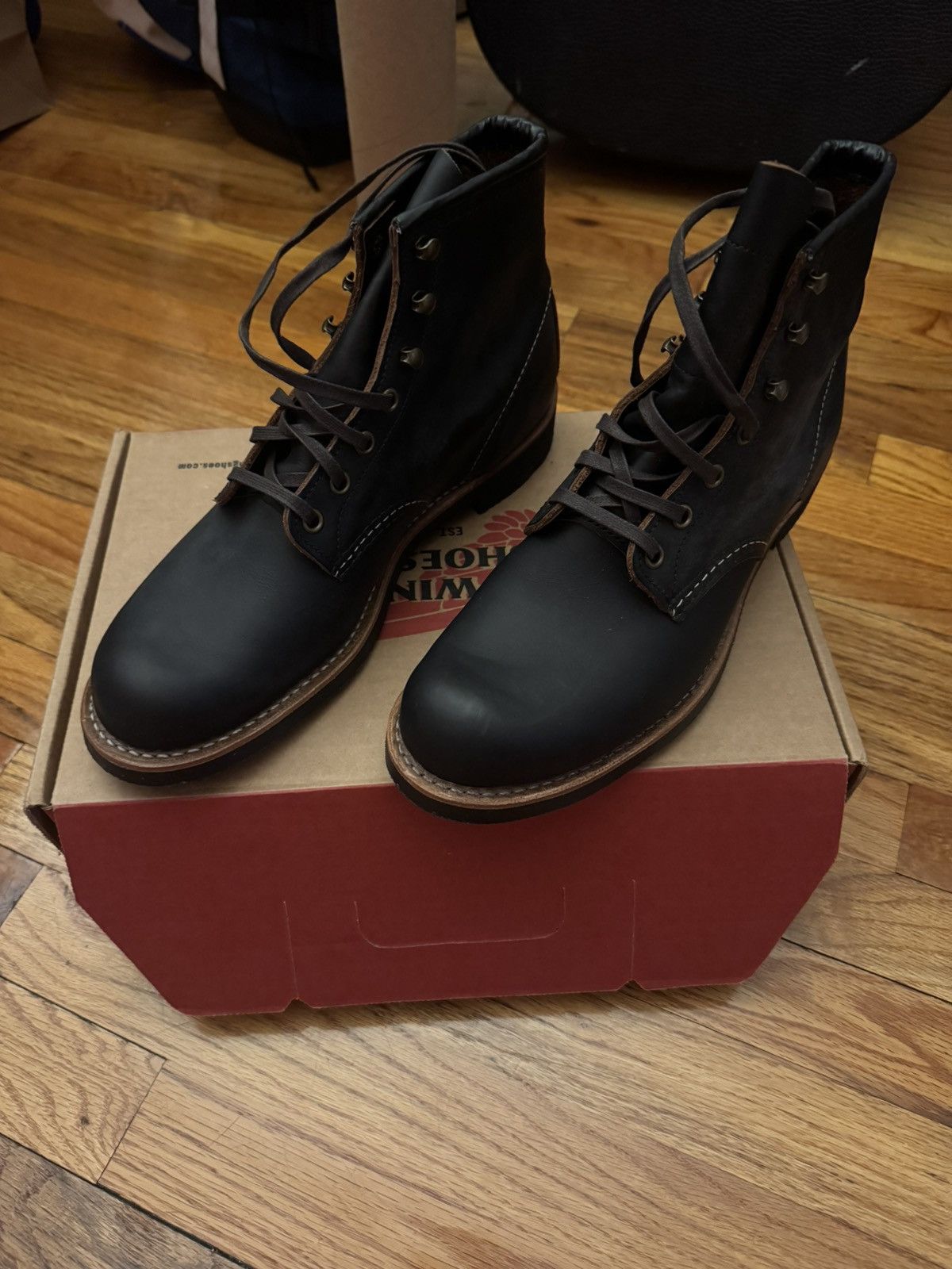 Red Wing Red Wing 3455 BlackSmith Boots - Black Prairie Leather Size US 9 / EU 42 - 2 Thumbnail