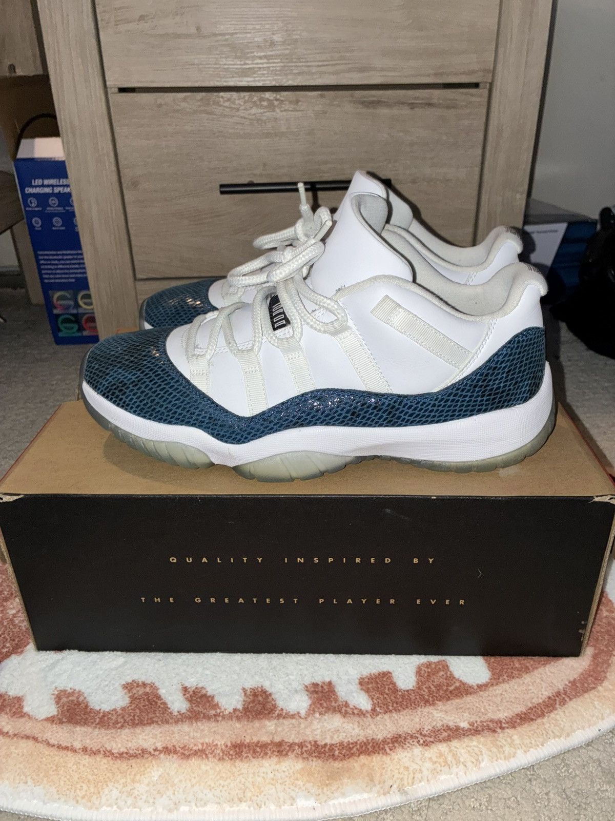 Jordan Brand Jordan 11 blue snake skin Size US 10 / EU 43 - 2 Thumbnail
