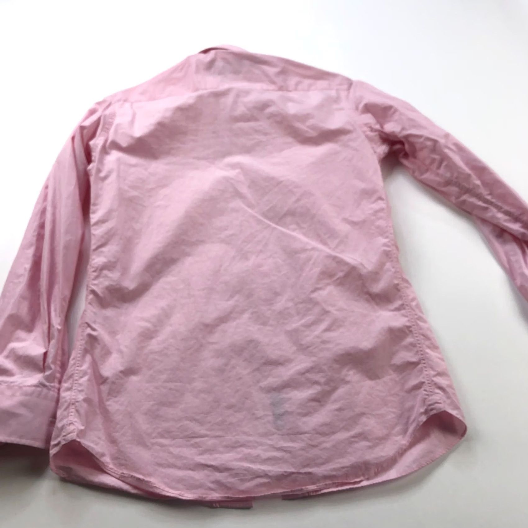 David Donahue David Donahue Shirt 15 Striped Long Sleeve Button Pink Dress Shirt, Slim Fit, 32/33, 100% Cotton, Regular, Men Size 40R - 6 Thumbnail