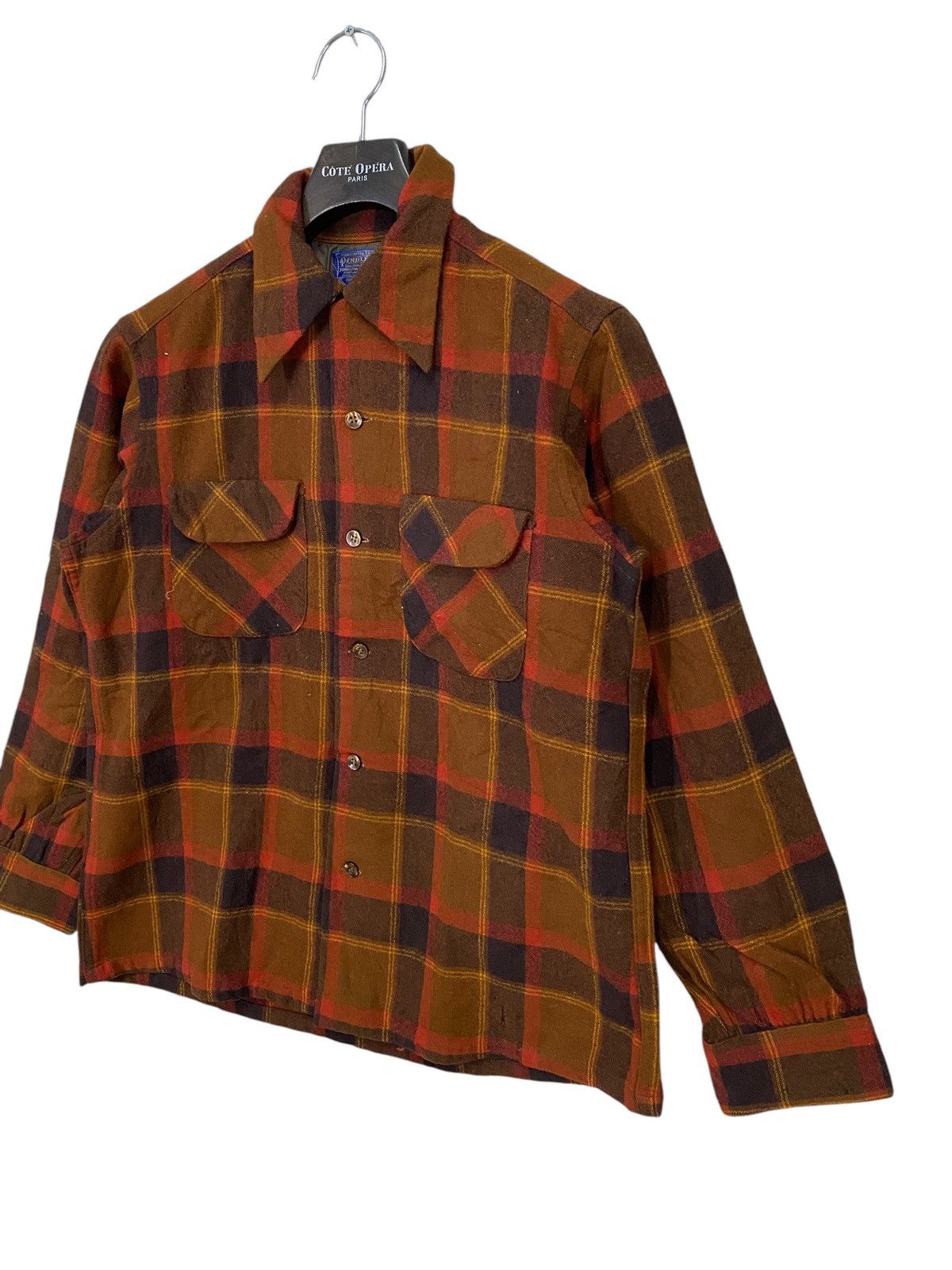 Pendleton × Vintage Vintage Pendleton Check Shirt Button M USA Made 70s Mens Size US M / EU 48-50 / 2 - 3 Thumbnail