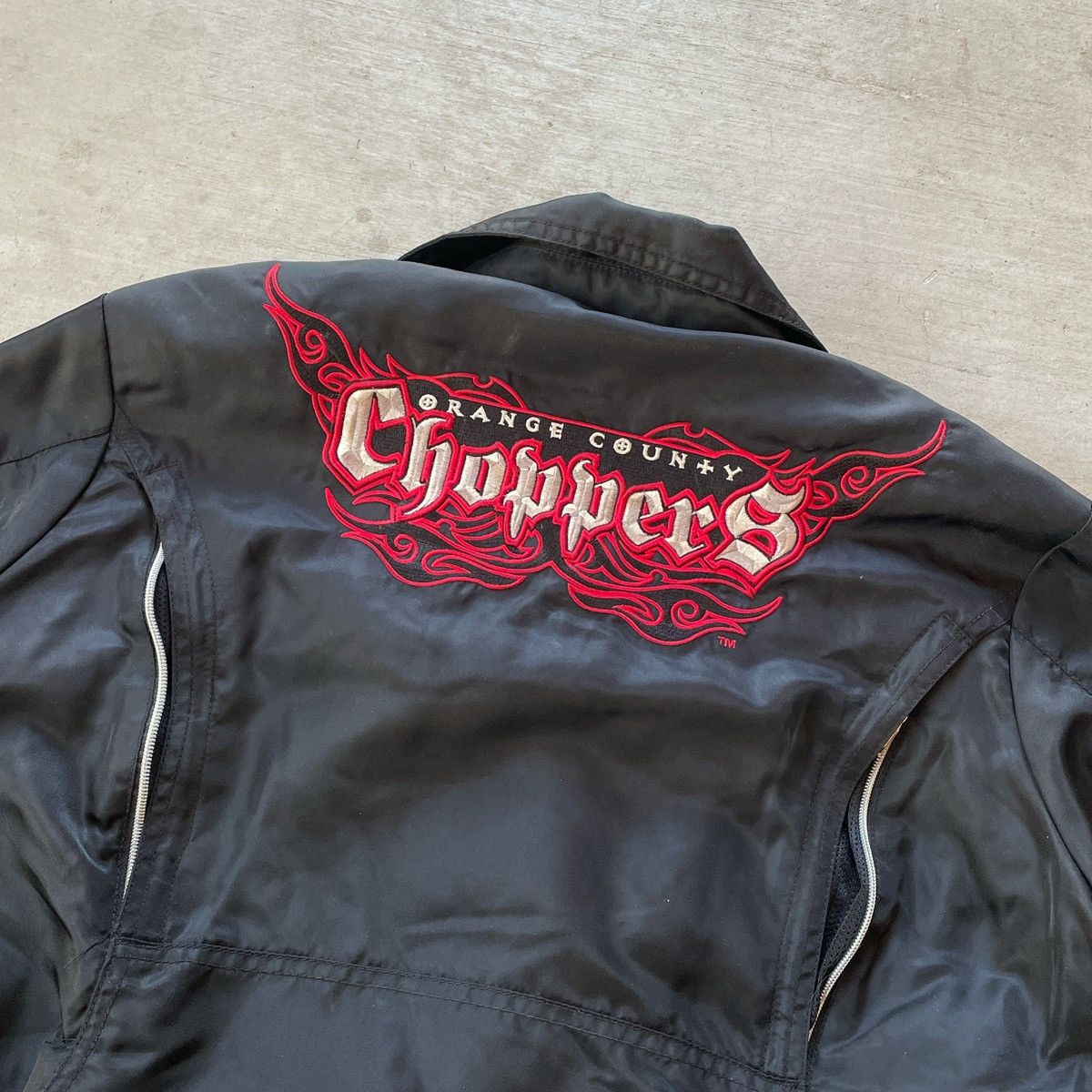 Harley Davidson × Vintage Vintage Orange County Choppers Biker Jacket Size M / US 6-8 / IT 42-44 - 5 Thumbnail