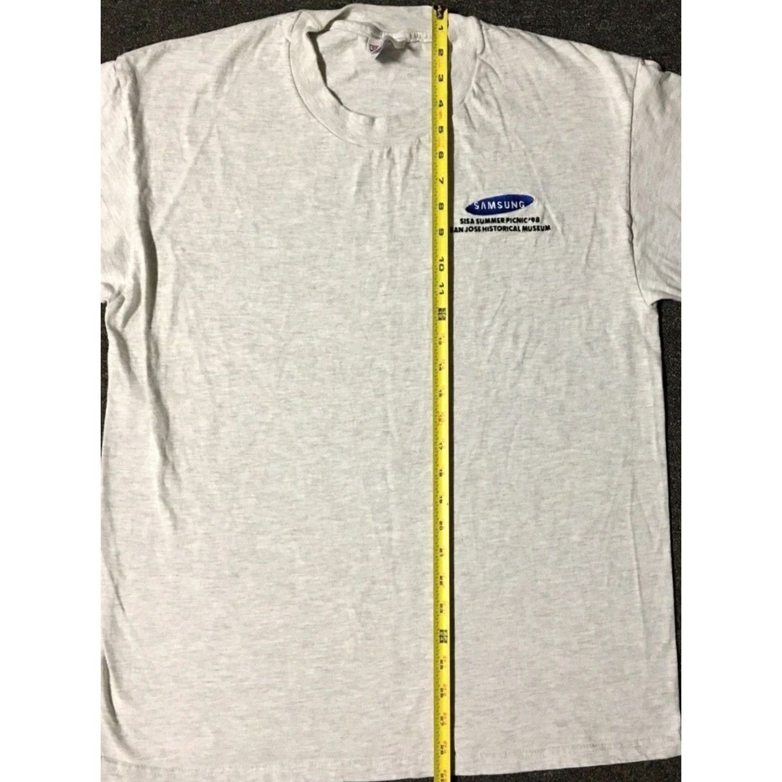 Samsung VINTAGE Samsung Faded Shirt L Gray Cotton Shirt Mens 90s Y2K Cell Phone Tech Retro Rock MTV Grunge Vintage 90s Size US L / EU 52-54 / 3 - 7 Thumbnail