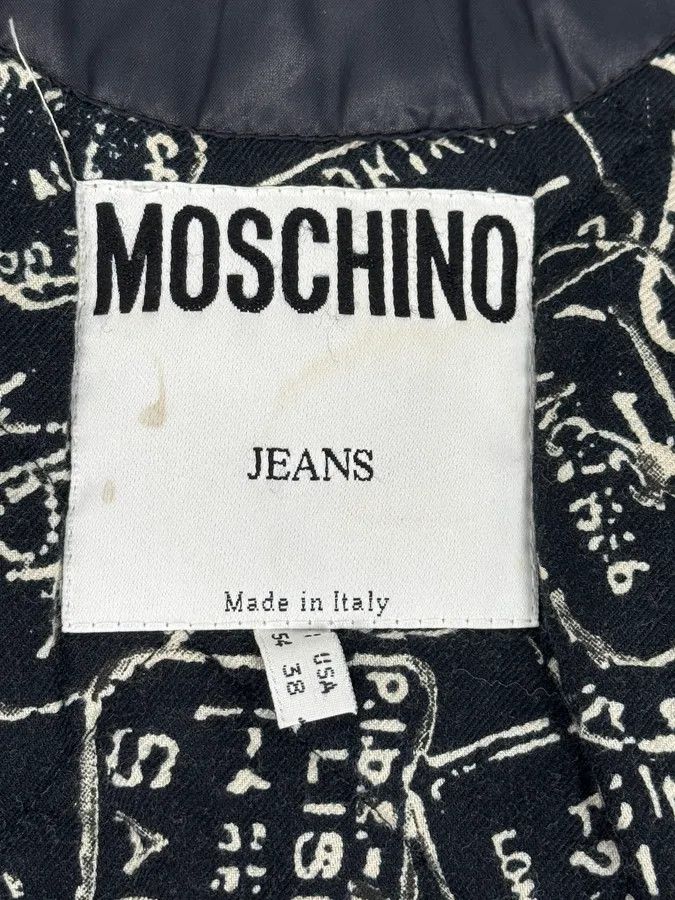 Moschino 1990s Moschino Grey Wool Bomber Jacket Size US L / EU 52-54 / 3 - 13 Thumbnail