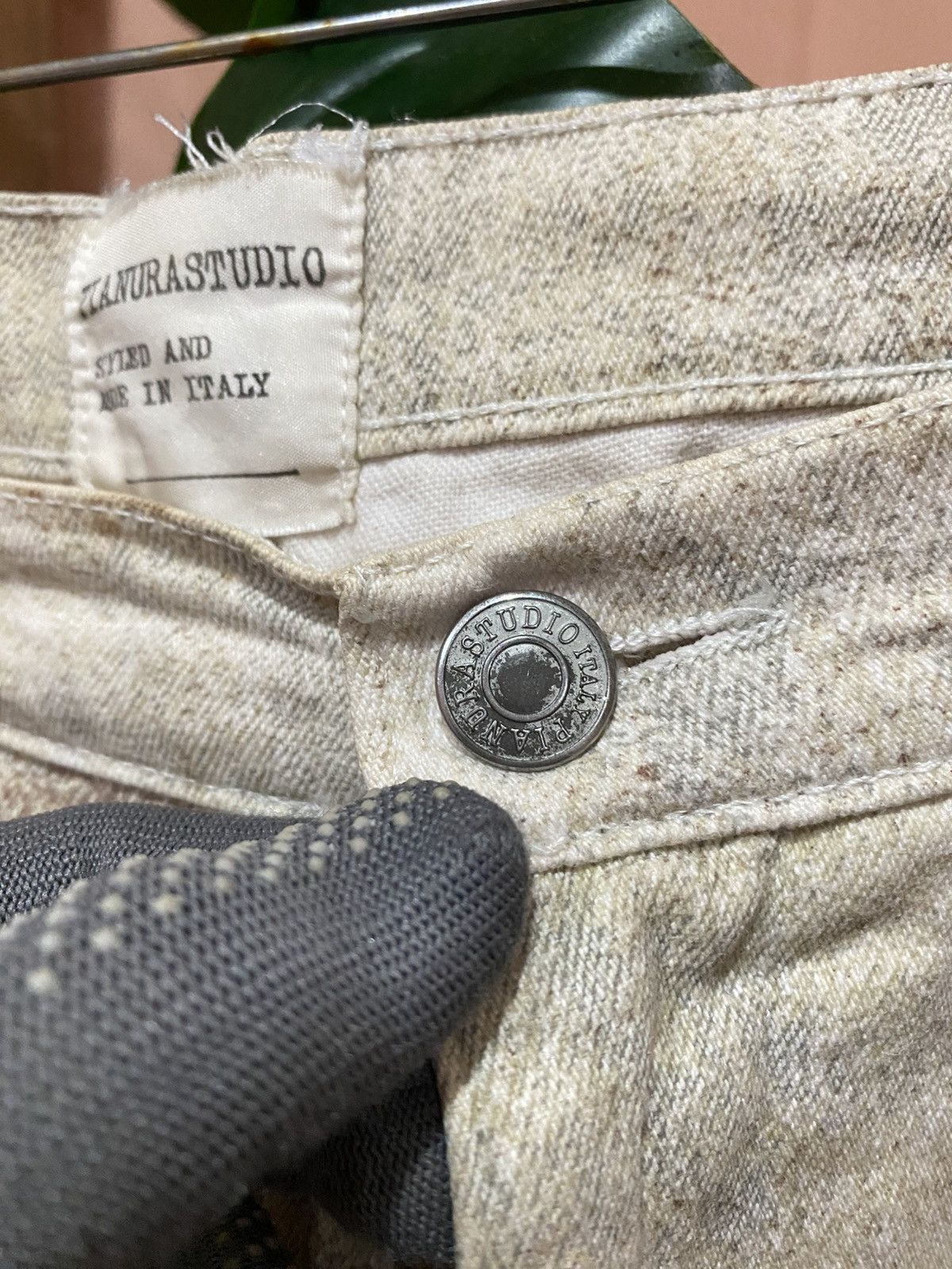 Japanese Brand Vintage Pianurastudio Distressed Sand-Wash Artistic Finish Size 28" / US 6 / IT 42 - 5 Thumbnail