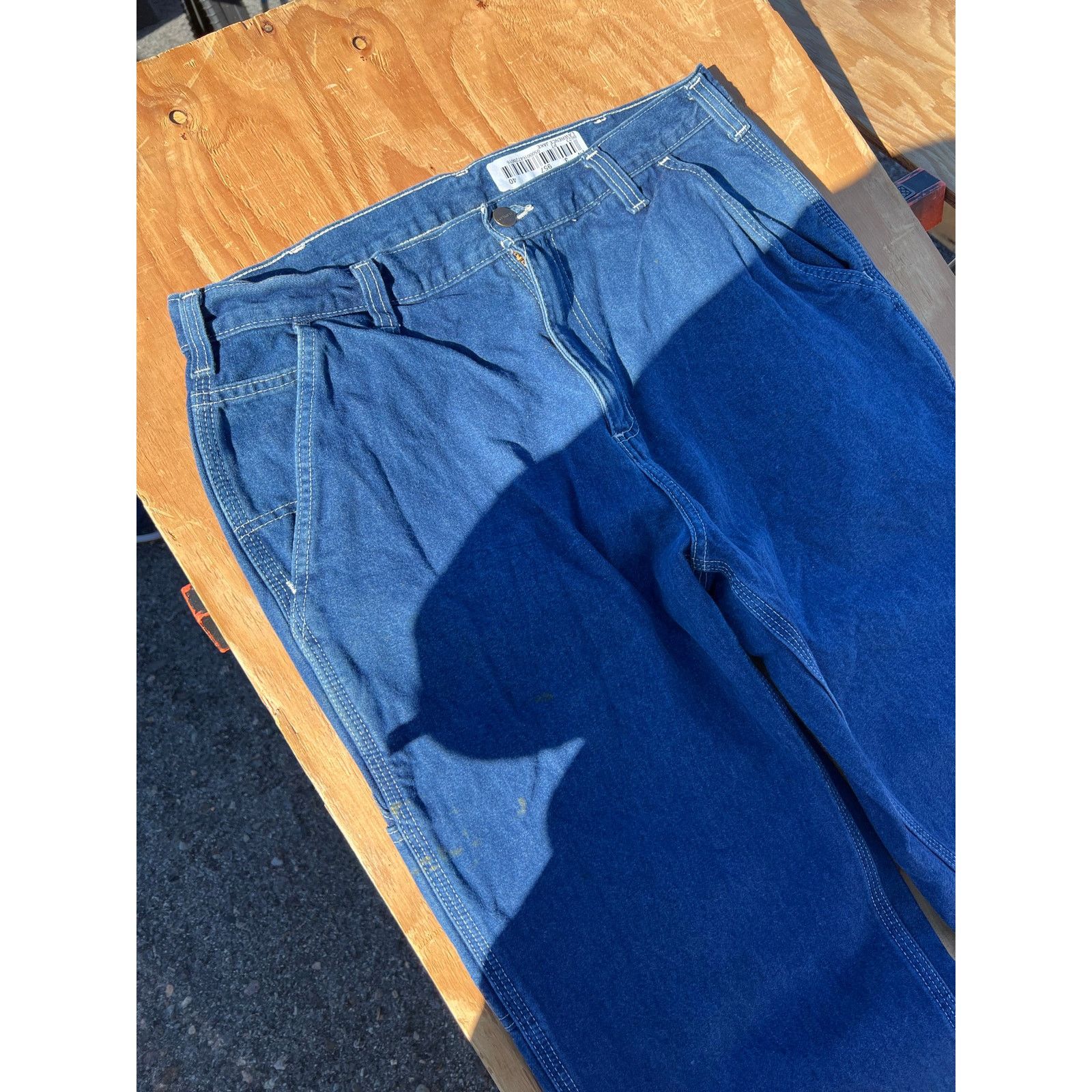 Carhartt Carhartt Jeans 34x 32 Blue Denim Carpenter Dungaree distress Size US 34 / EU 50 - 9 Thumbnail