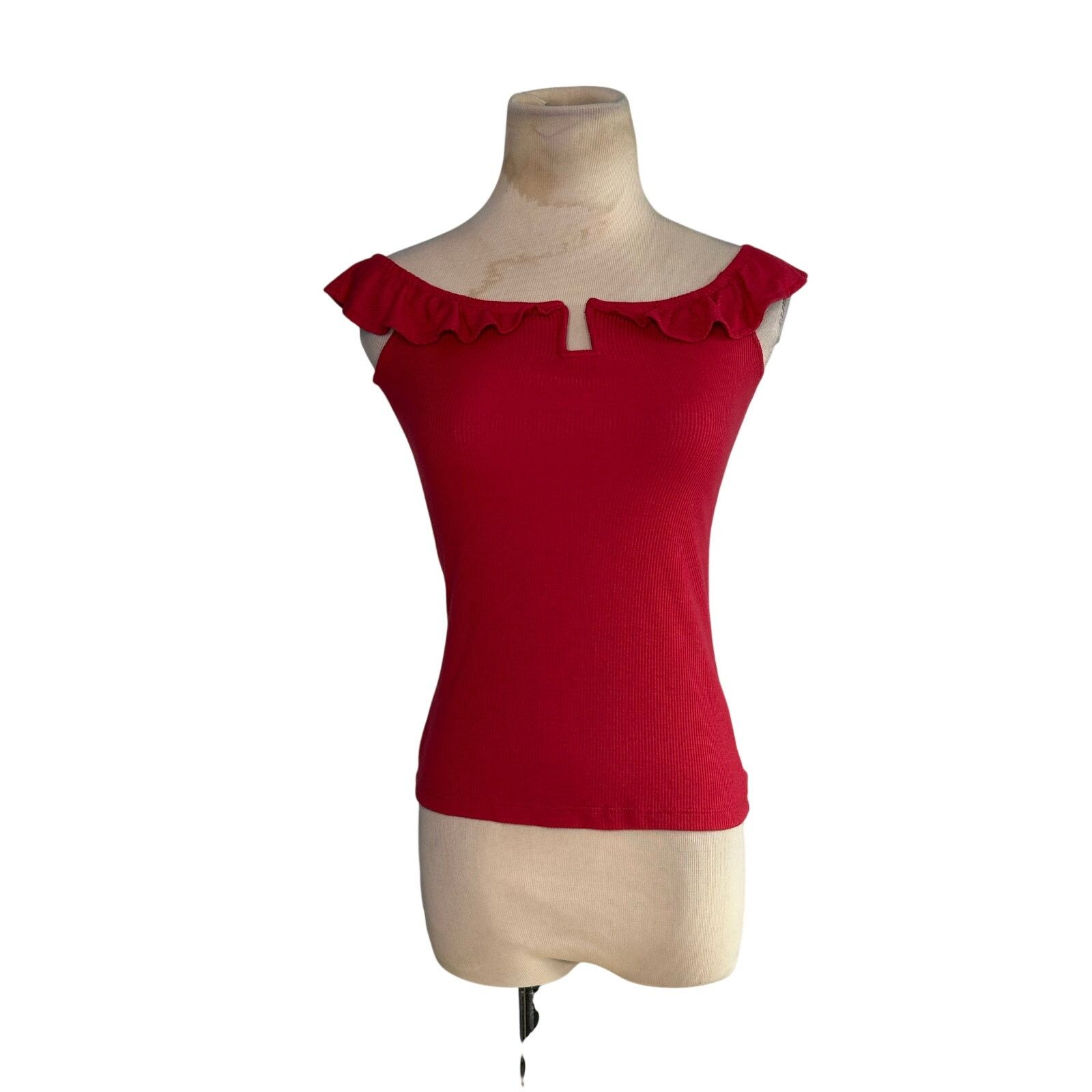 Aeropostale Seriously Soft red off the Shoulder tank top size Small Size S / US 4 / IT 40 - 7 Thumbnail