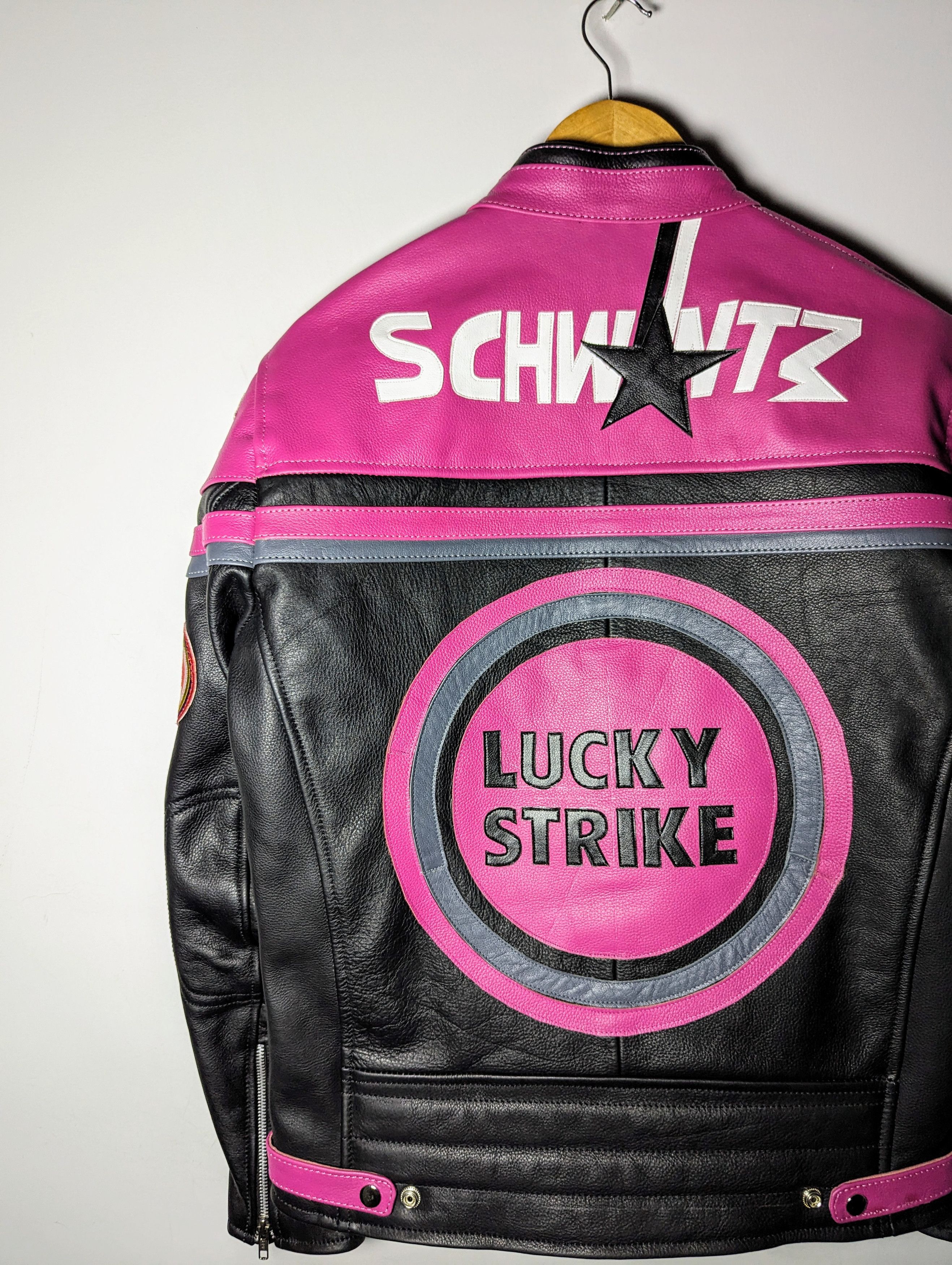Vintage 🔥 LUCKY STRIKE 💸 VINTAGE 90s LEATHER JACKET STREETWEAR Size S / US 4 / IT 40 - 9 Thumbnail