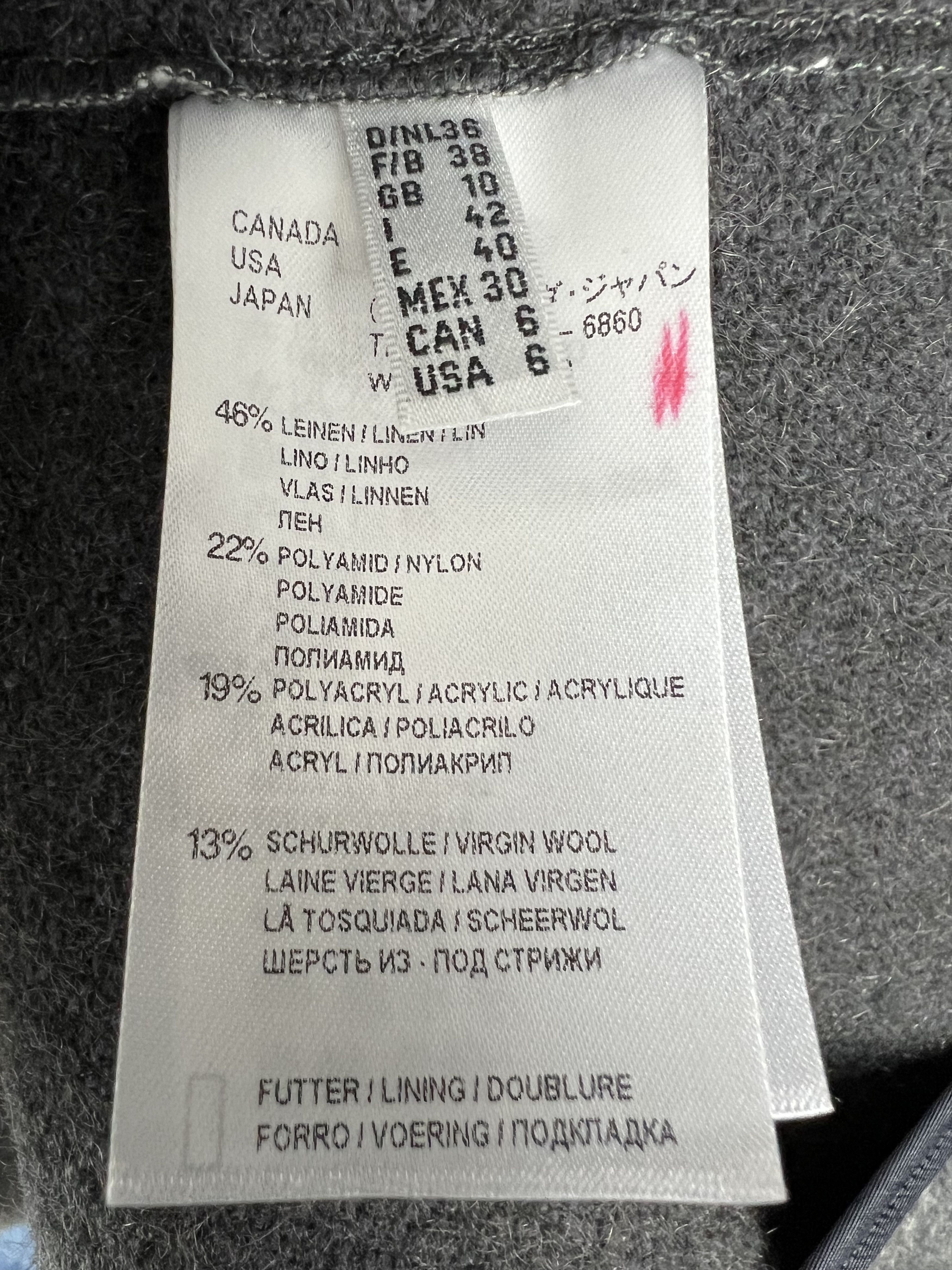 Designer Laurel Linen Virgin Wool Coat Sequins Rhinestone US6 GB10 Size M / US 6-8 / IT 42-44 - 12 Thumbnail