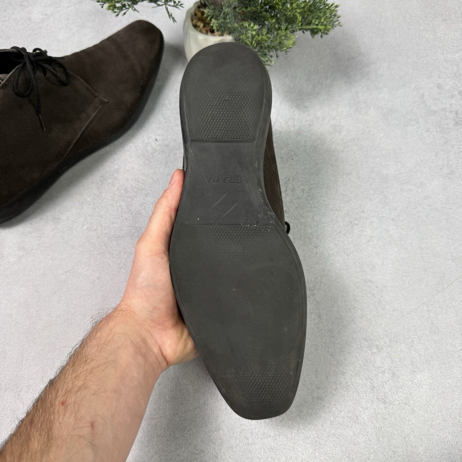 Prada Prada Men Chukka Boot Brown Suede Size US 9 Size US 9 / EU 42 - 24 Thumbnail