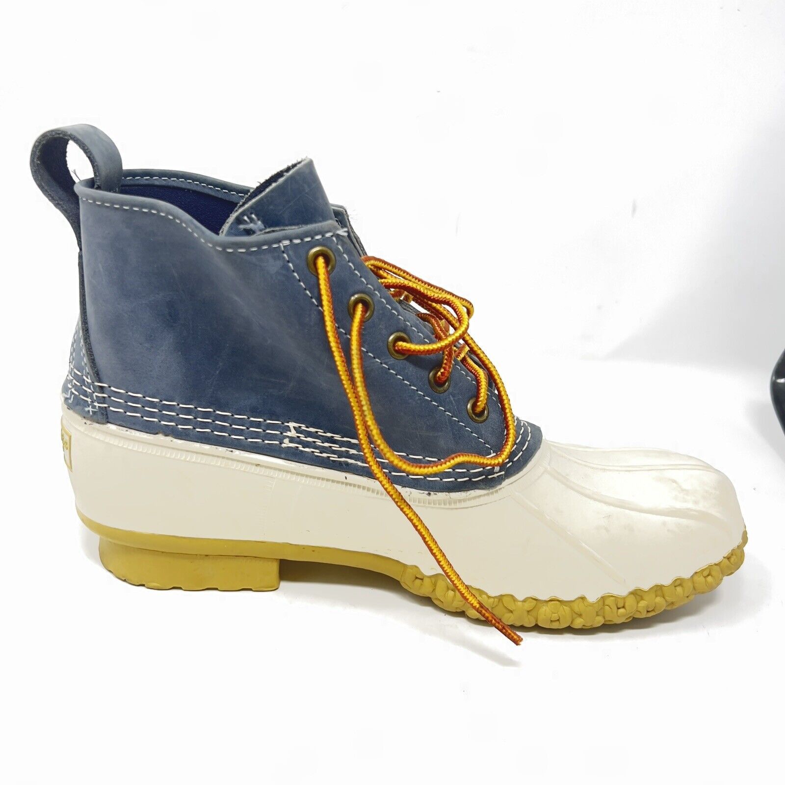 L.L. Bean LL Bean Boots 6” Suede Leather Duck White Blue Women's 10 M Size US 10 / IT 40 - 2 Thumbnail