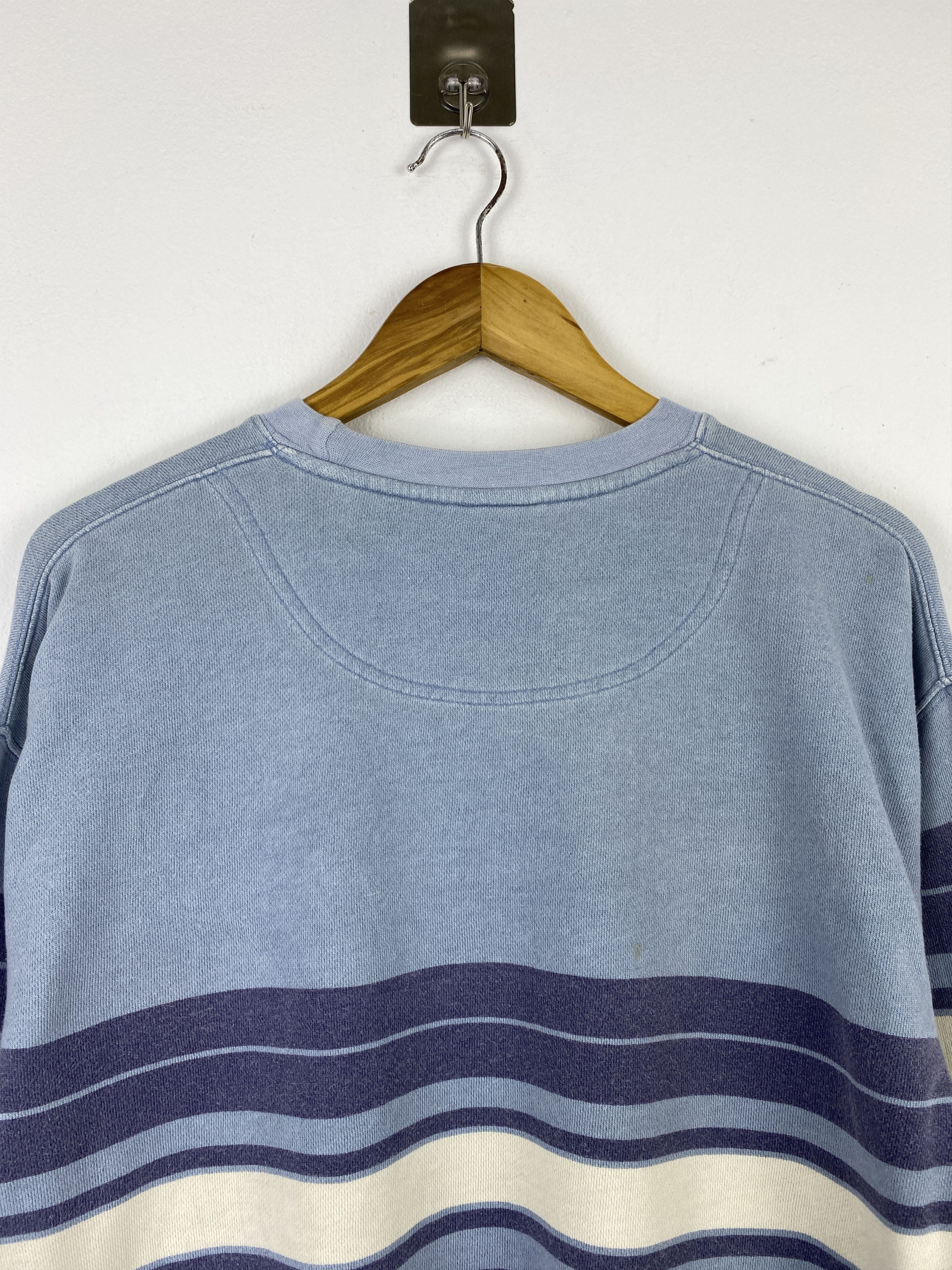 Bugle Boy Vintage 90s Bugle Boy California Striped Sweatshirt BP0062 Size US XXL / EU 58 / 5 - 4 Thumbnail
