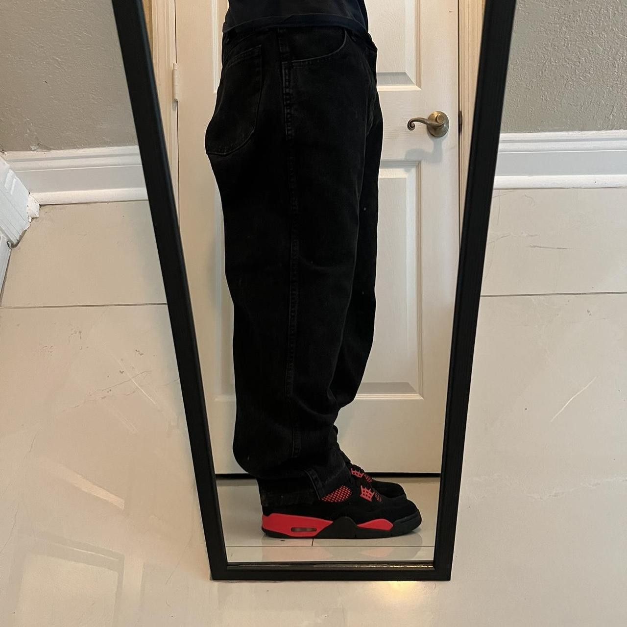 Japanese Brand × Vintage Vintage Y2K/2000s Grunge Essential Black Denim Jeans! Size US 40 / EU 56 - 2 Thumbnail