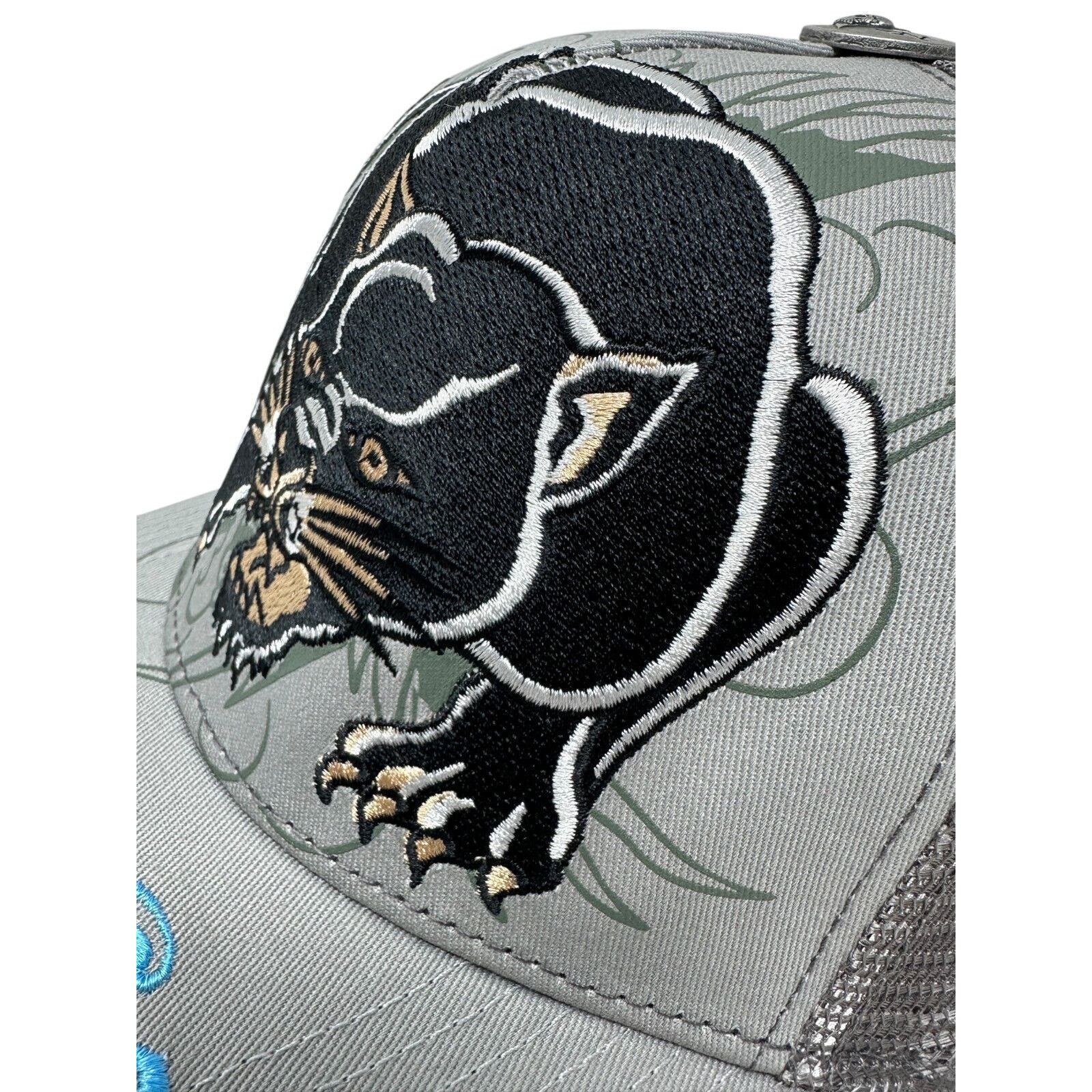 Ed Hardy Ed Hardy Trucker Hat Embroidered Crouching Panther Cap Size ONE SIZE - 3 Thumbnail