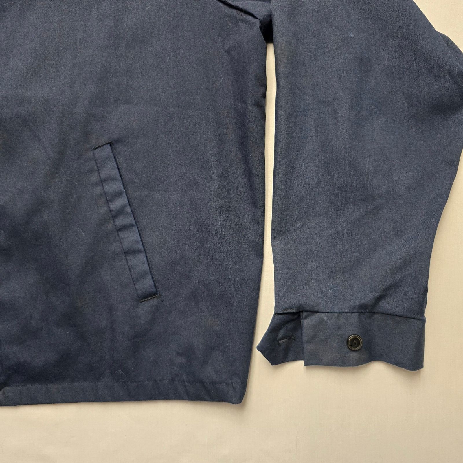 Vintage Vintage Jacket Cropped Blue Harrington Style Boxy Bomber L Size US L / EU 52-54 / 3 - 2 Thumbnail