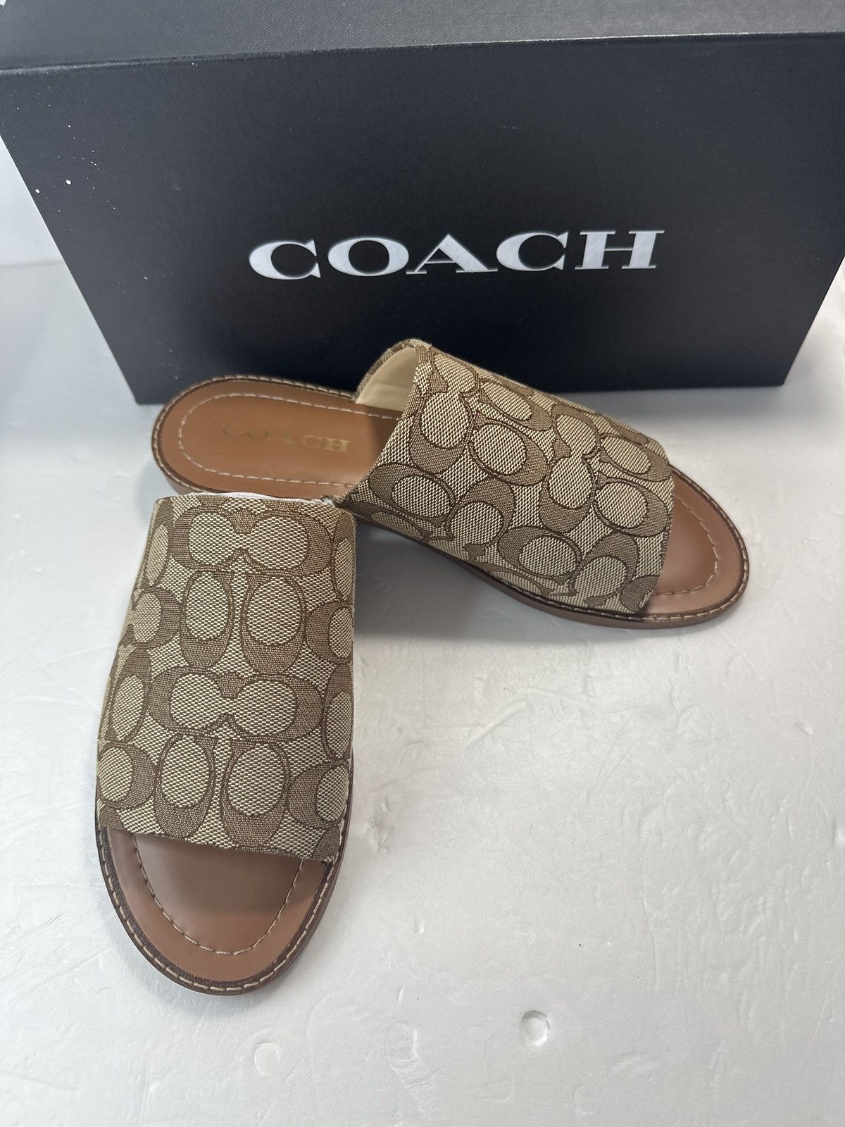 Coach Hazel Sandal In Signature Jacquard Size US 7.5 / IT 37.5 - 7 Thumbnail