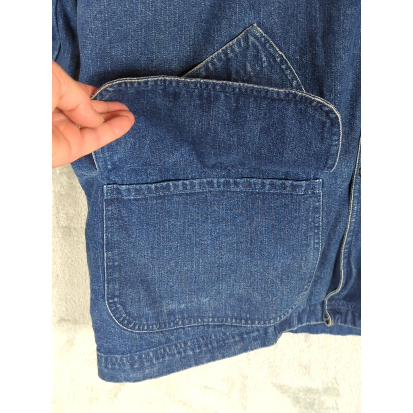 Vintage VINTAGE LL Bean Denim Barn Coat Men 2XL Tall Chore Jacket 90s Y2K denim coat blue Size US XXL / EU 58 / 5 - 4 Thumbnail