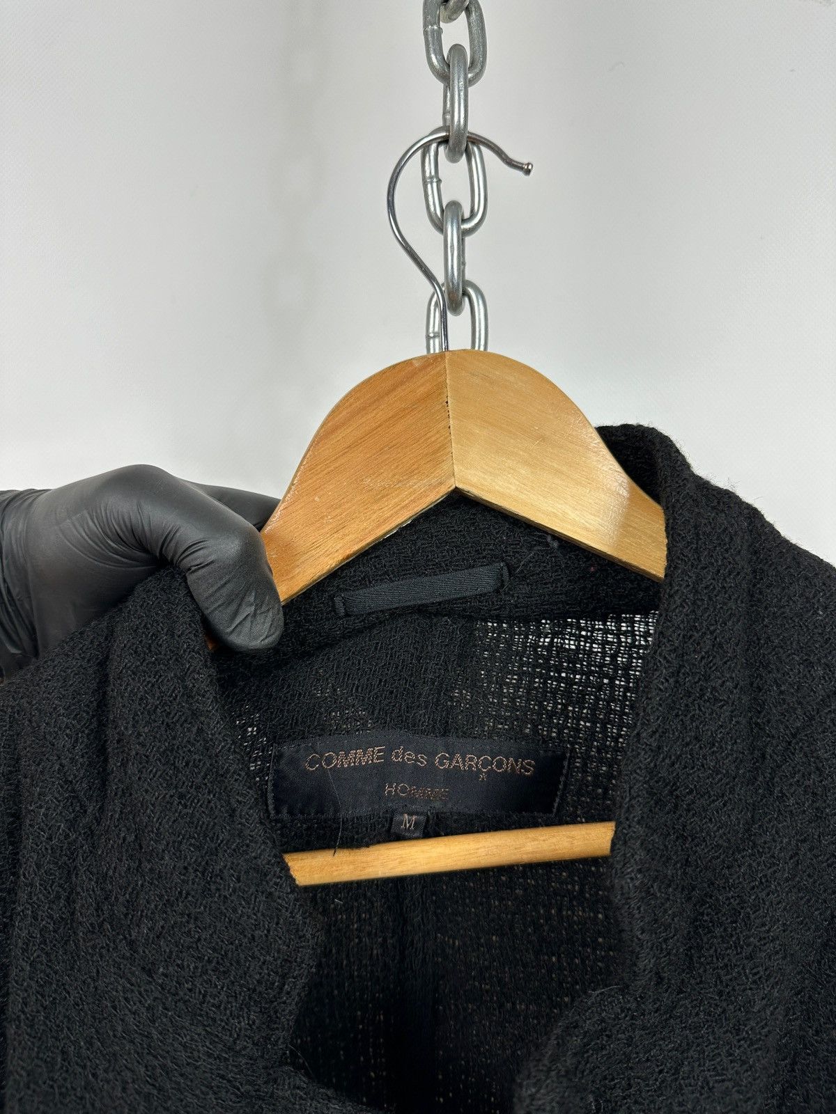 Comme des Garcons AD2002 Vintage Comme Des Garcons Homme Wool Knit Coat Jacket Size US M / EU 48-50 / 2 - 19 Thumbnail
