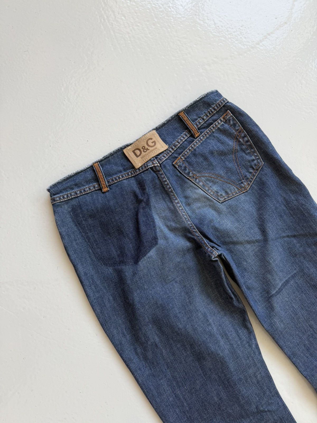 Dolce & Gabbana Y2k Dolce & Gabbana cutoff low waist flared denim Size 29" - 8 Thumbnail