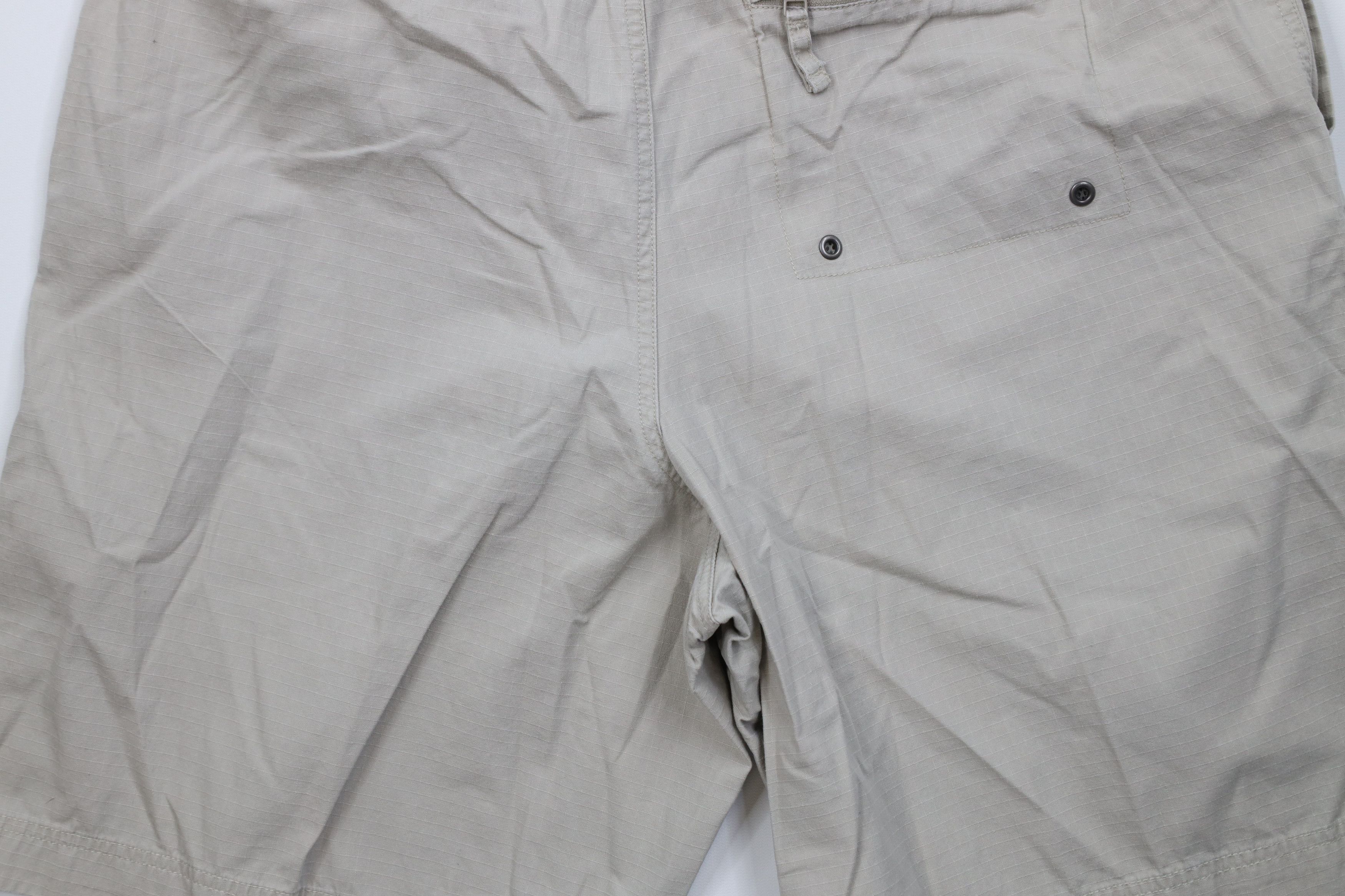 Gap Vintage Y2K 2001 Gap Above Knee Ripstop Cargo Shorts Beige Size US 36 / EU 52 - 11 Thumbnail