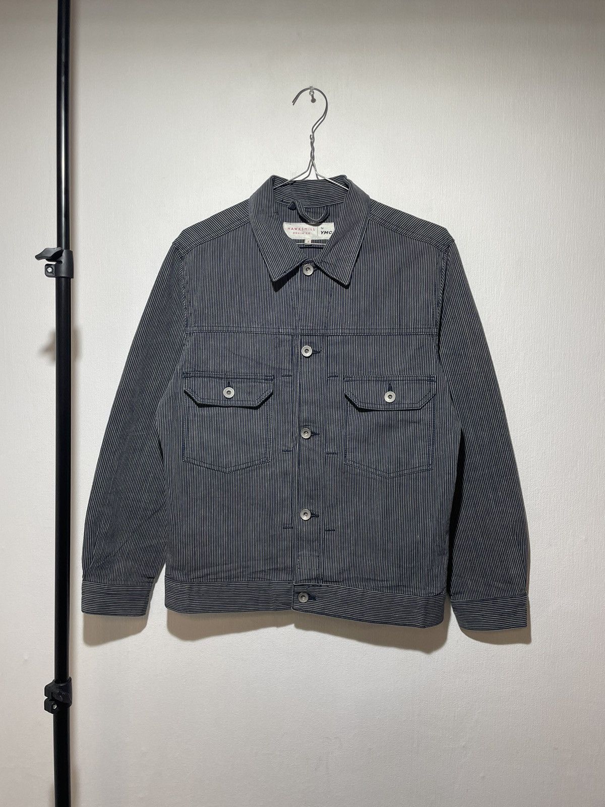 Hawksmill & YMC MK2 Japanese Selvedge Stripe Jacket Denim