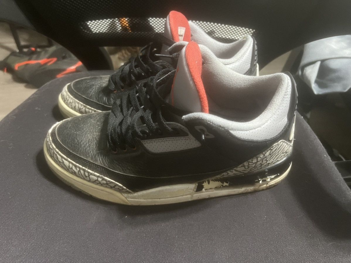 Jordan Brand Jordan 3 black cements 2018 Size US 9.5 / EU 42-43 - 3 Thumbnail