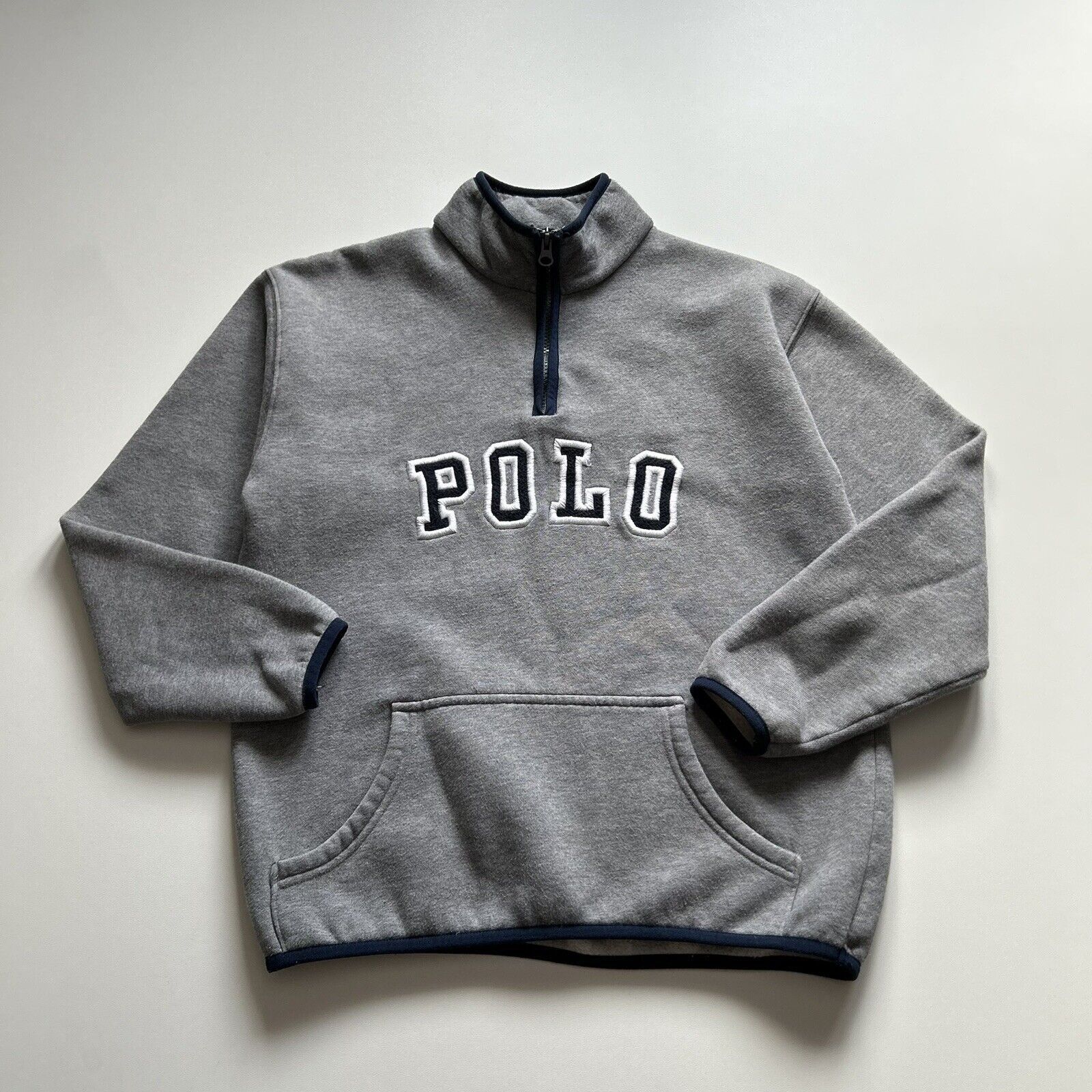 Ralph Lauren Vintage Y2K Polo Ralph Lauren Spell Out 1/4 Zip Sweater XS Size XS / US 0-2 / IT 36-38 - 1 Thumbnail