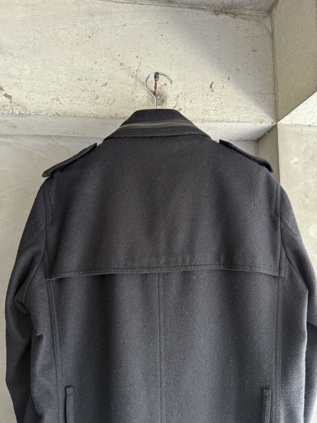 Neil Barrett BLACKBARRETT by Neil Barrett Archive Black Wool Trench Coat Size US S / EU 44-46 / 1 - 7 Thumbnail