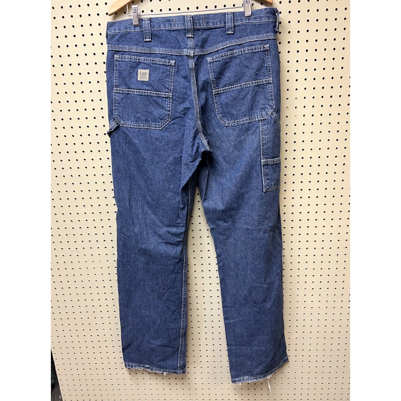 Lee VINTAGE Lee Dungarees Jeans Mens 36X34 Carpenter PAINTER Distressed Skater Relaxed Denim Jeans Men Shoes? Size US 36 / EU 52 - 2 Thumbnail