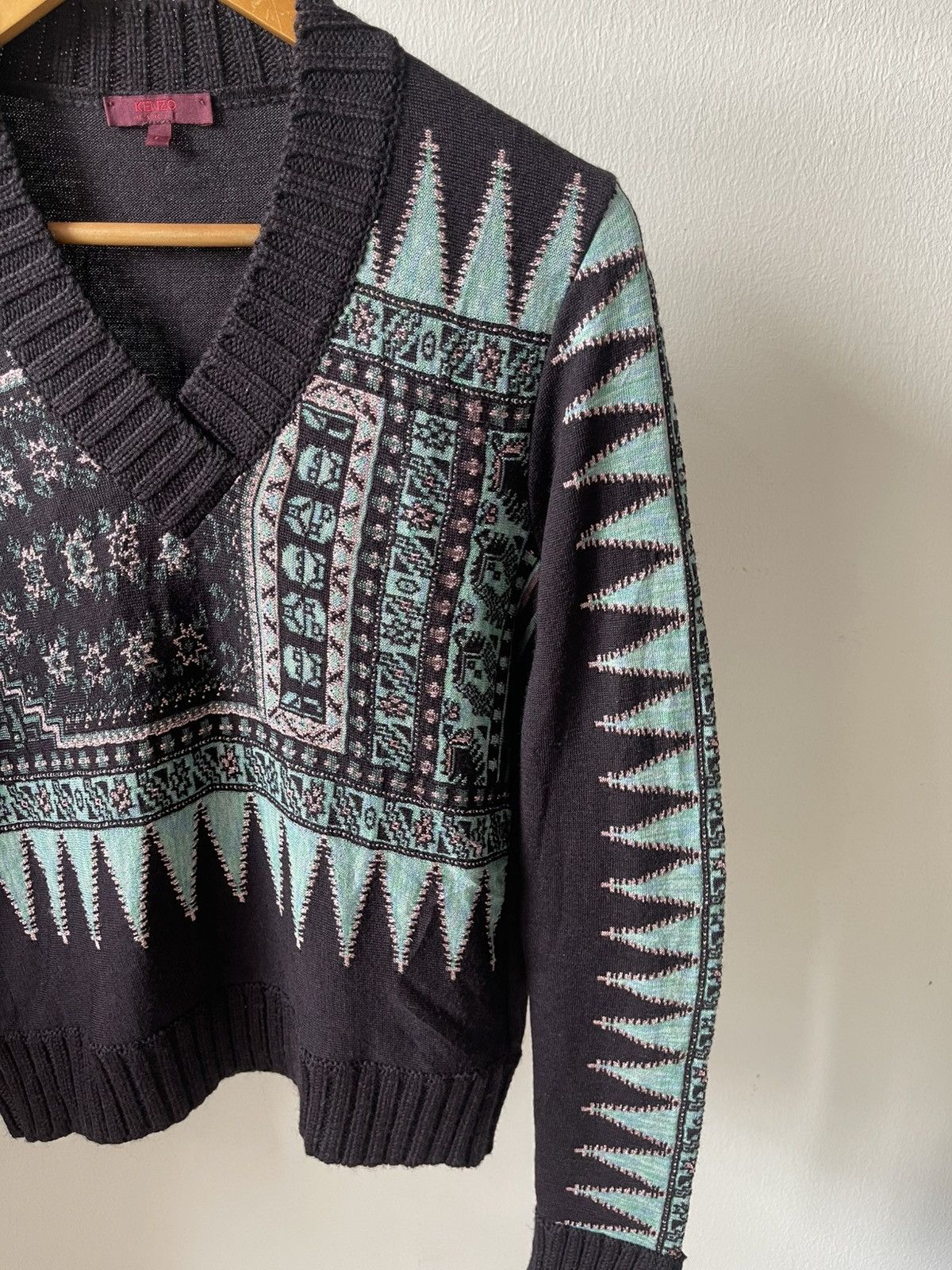 Kenzo 2000s Kenzo Paris Art Knitwear Size US XS / EU 42 / 0 - 3 Thumbnail