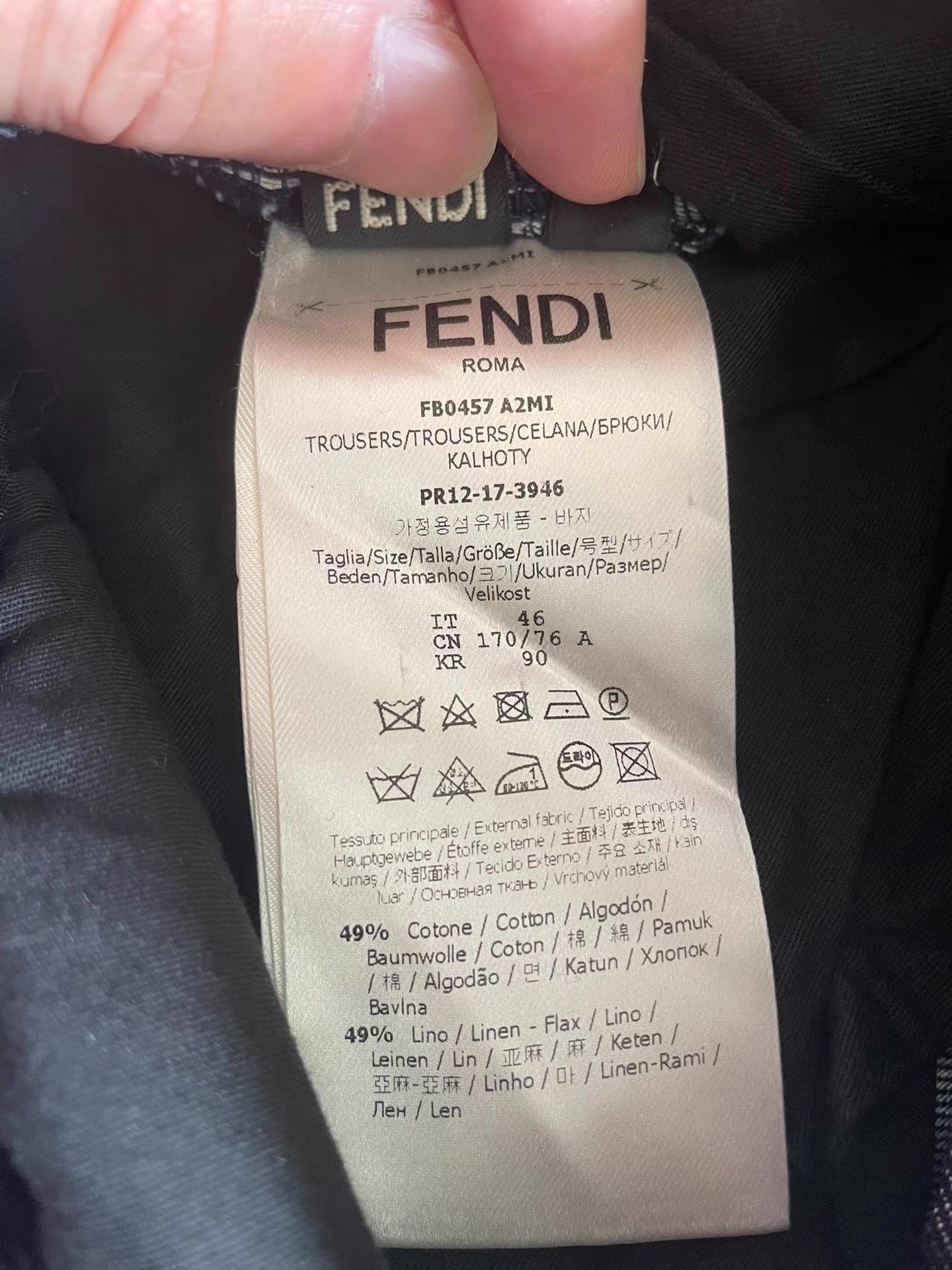 Fendi Fendi denim casual pants, authentic Size US 34 / EU 50 - 8 Thumbnail