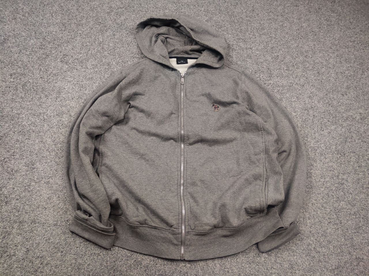 Paul Smith Paul Smith Design Grey Zip Zebra Logo Hoodie Sweatshirt Size US L / EU 52-54 / 3 - 4 Thumbnail