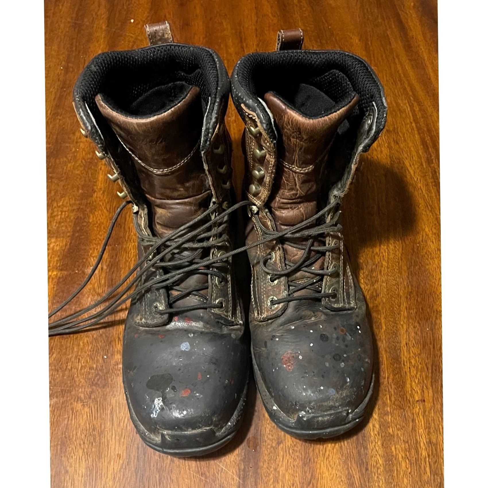 Vintage Cabelas Boots Mens Brown Leather Waterproof Steel Toe Cap Toe Padded 11M Boot Shoes Size 11 | Work Boots Leather Brown Waterproof Men’s Boots Size US 11 / EU 44 - 7 Thumbnail
