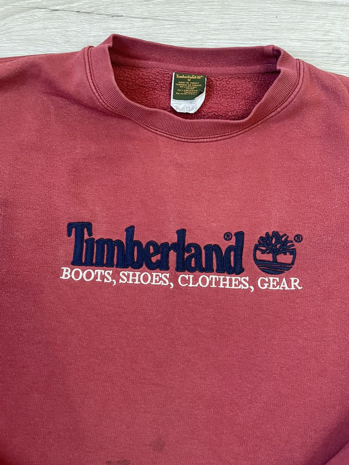 Timberland × Vintage Vintage Sweatshirt Timberland Rare Size US L / EU 52-54 / 3 - 7 Thumbnail