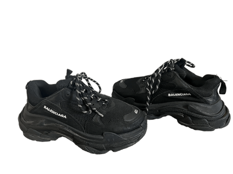 Balenciaga Triple S Balenciaga Sneakers Black Size US 7 / EU 40 - 1 Thumbnail