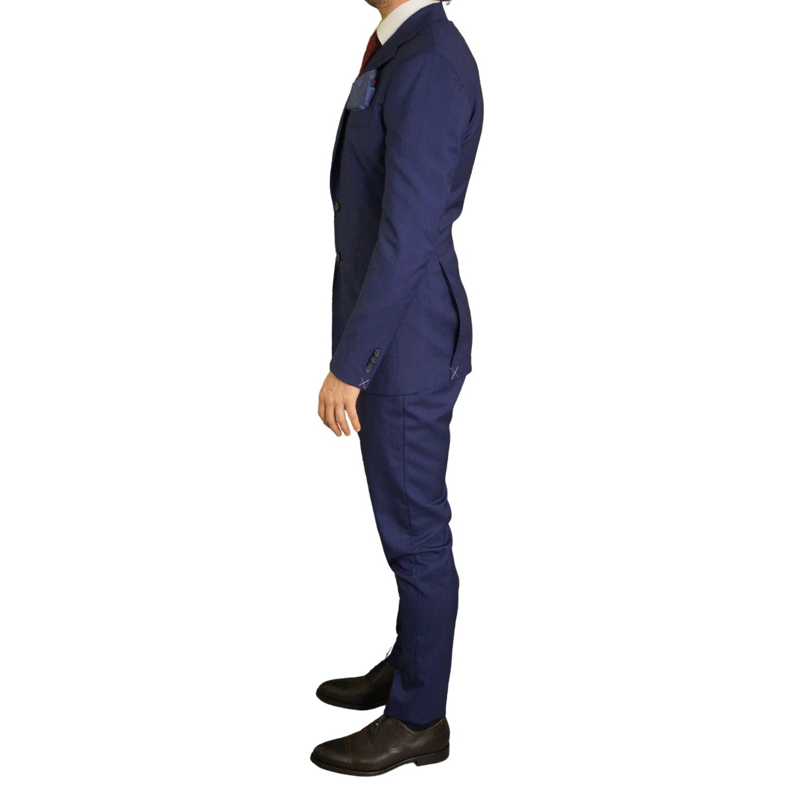 Suitsupply Men Suitsupply Suit La Spalla Wool Vitale Barberis Blue US38 Size 38R - 4 Thumbnail