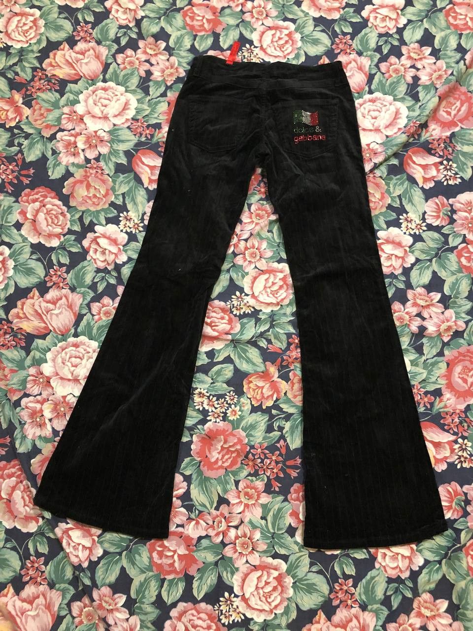 Dolce & Gabbana logo Denim pants Dolce&Gabbana flared jeans Y2K black Size 30" / US 8 / IT 44 - 23 Thumbnail