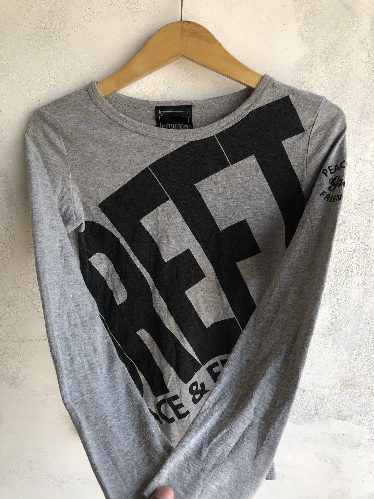Hysteric Glamour Japanese Poem Greet Peace and Friend LongSleeve Ifsix Style Size US M / EU 48-50 / 2 - 2 Thumbnail