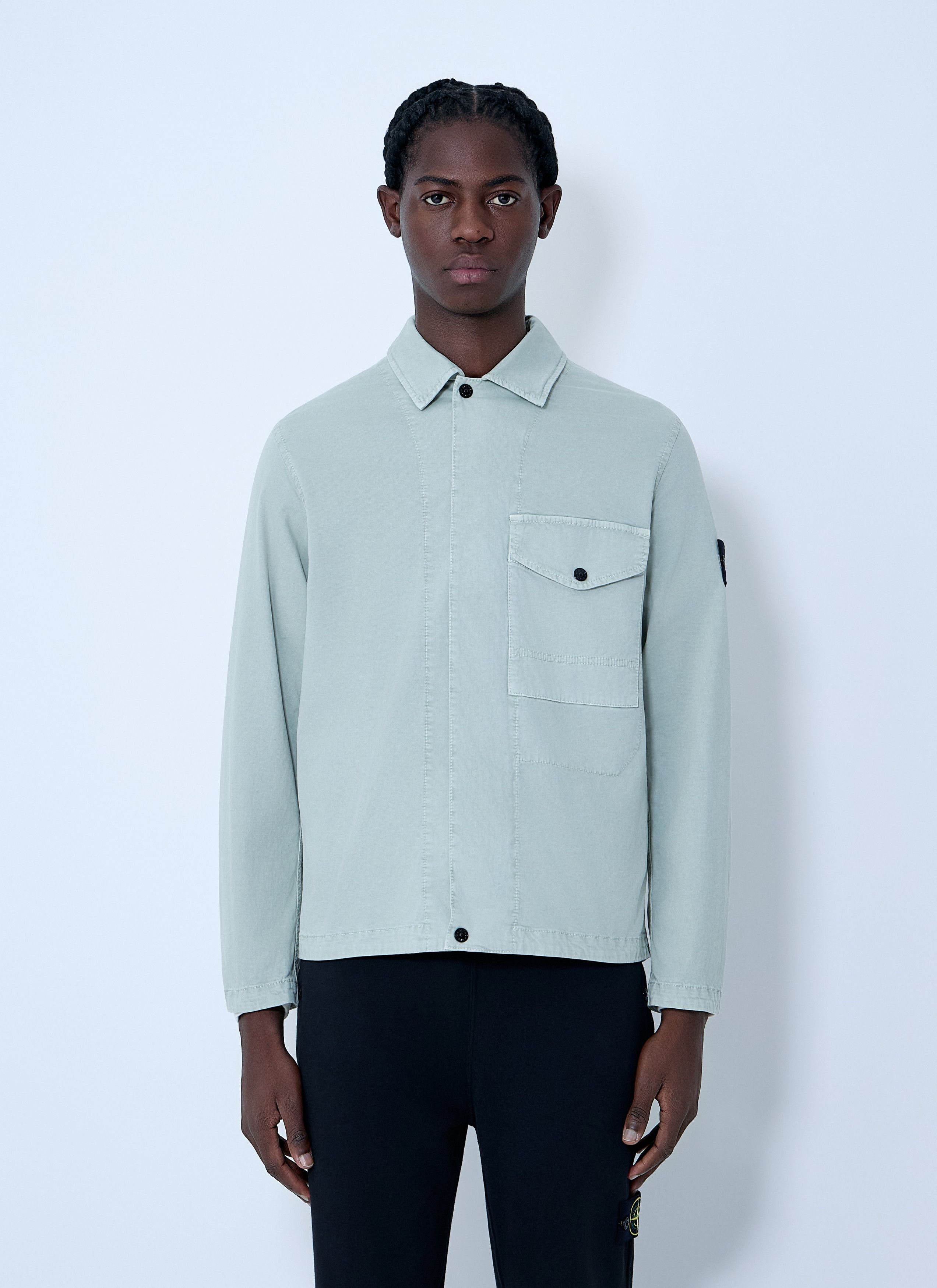 Stone Island Logo Patch Overshirt Size US XXL / EU 58 / 5 - 1 Thumbnail