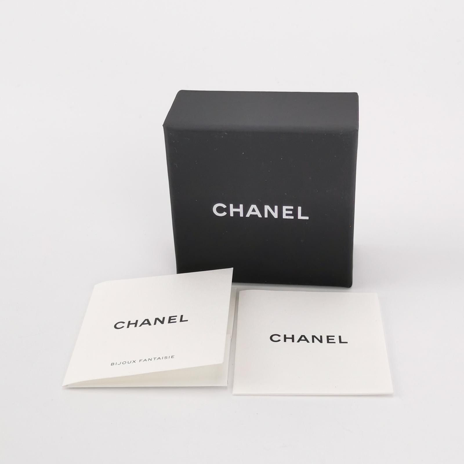 Chanel Chanel Crystal and Pearl Double C Logo Ring Size 14 -z2505 Size ONE SIZE - 7 Thumbnail