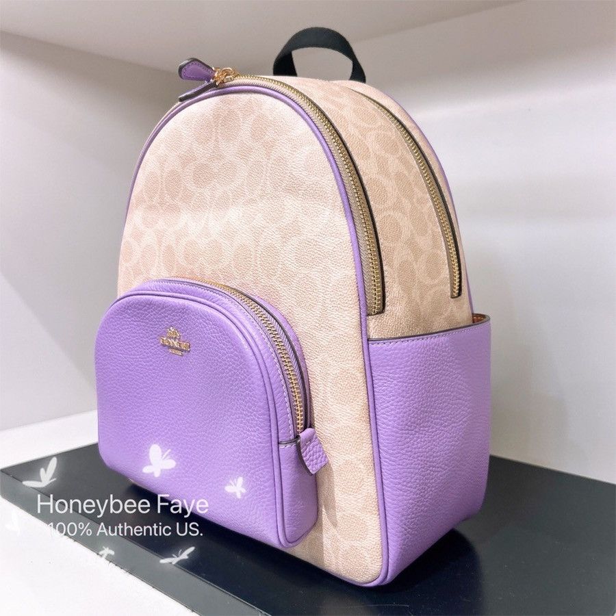 Coach Court Backpack In Signature Canvas CZ176 Size ONE SIZE - 2 Thumbnail