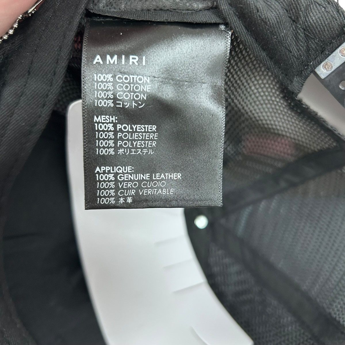Amiri Amiri MA Logo Trucker Hat Black/Blue Size ONE SIZE - 6 Thumbnail