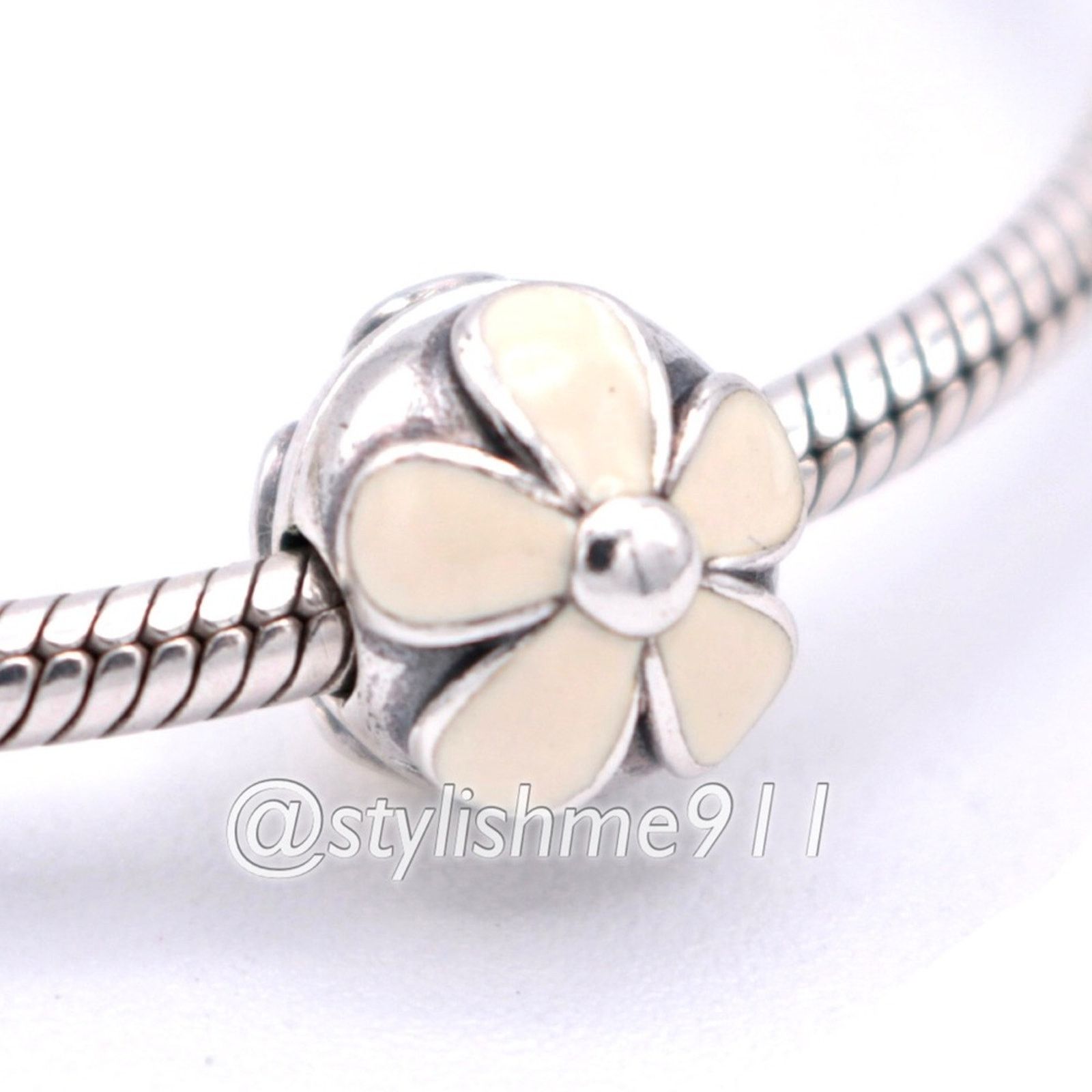 pandora Authentic PANDORA Darling Daisies Clip with White Enamel Size ONE SIZE - 3 Thumbnail