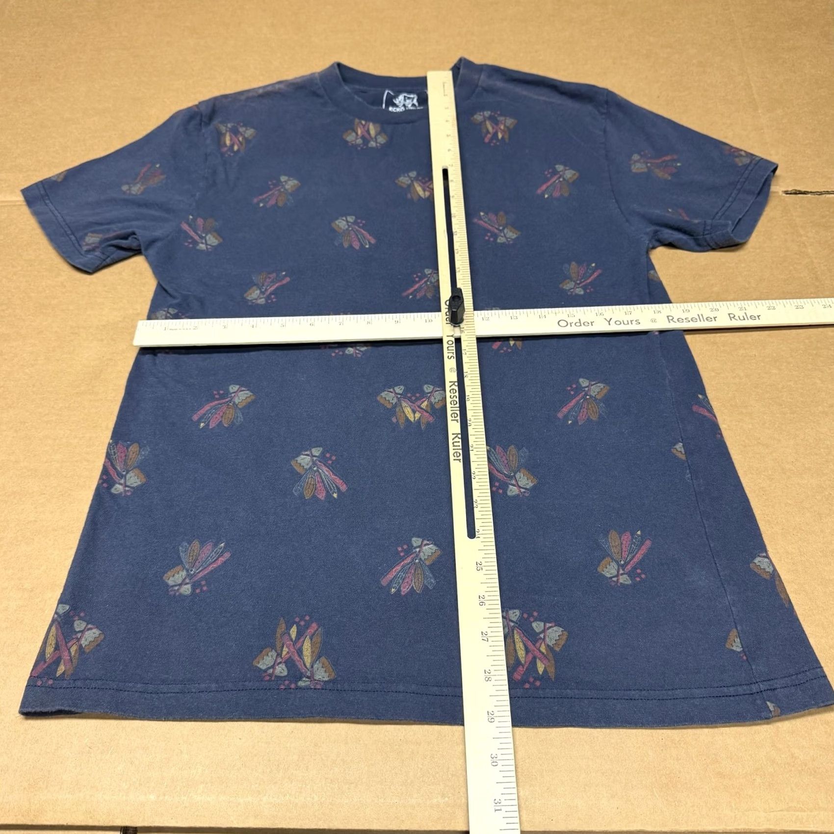 Ecko Unltd. Ecko Unltd Shirt Mens Large Blue Dragonfly All Over Graphic Tee Streetwear Size US L / EU 52-54 / 3 - 4 Thumbnail