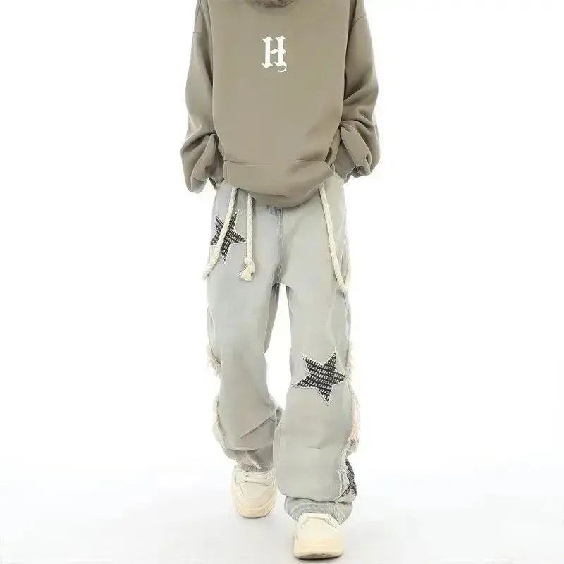 Japanese Brand Loose straight leg hip-hop wide leg jeans Size US 32 / EU 48 - 2 Thumbnail