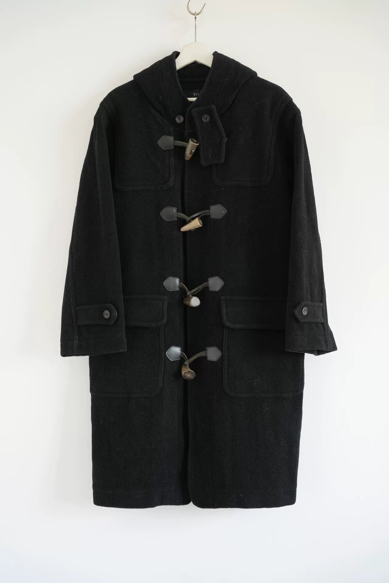 Y's for Men yohji yamamoto black wool toggle coat Size US L / EU 52-54 / 3 - 1 Thumbnail