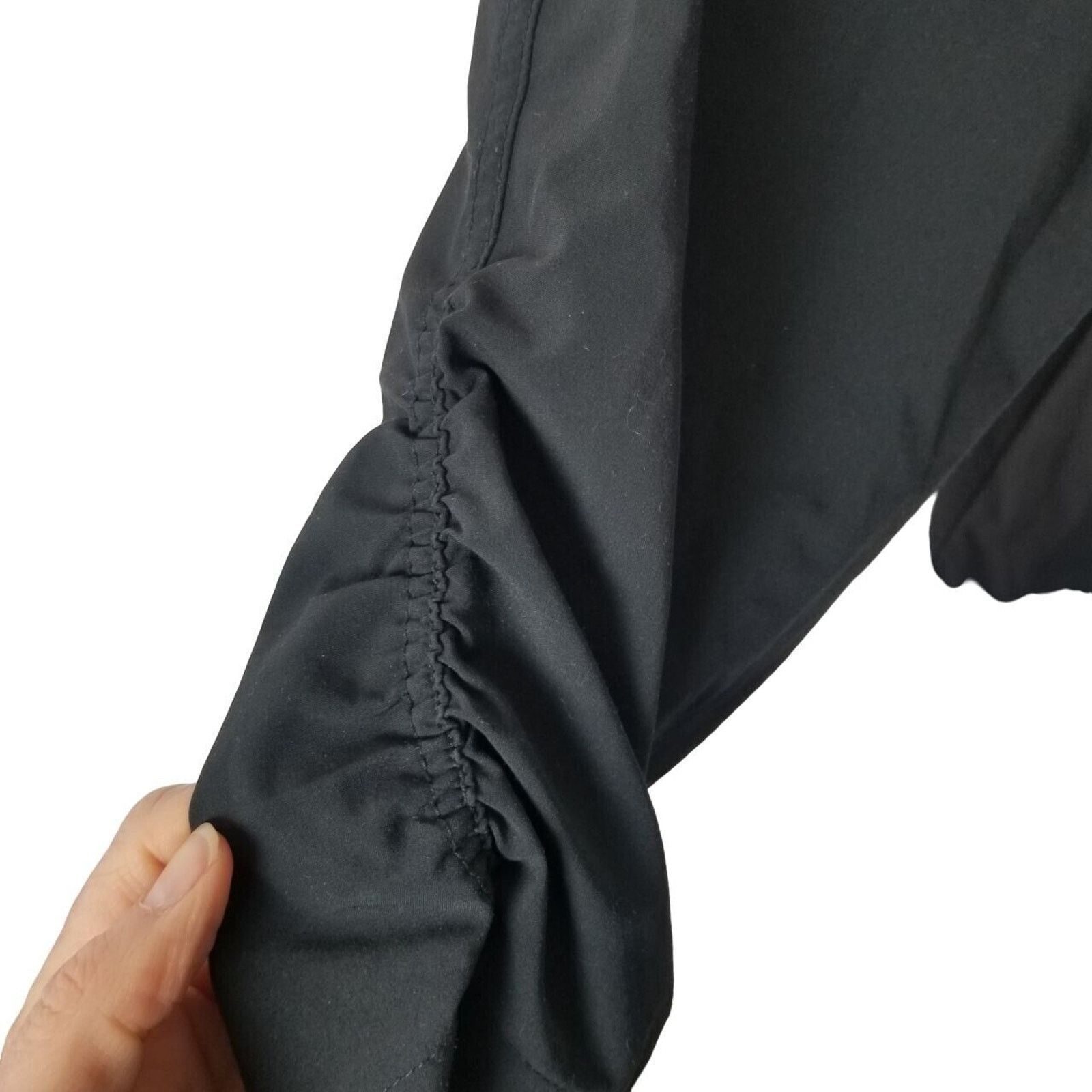 Prana Prana Womens XS Black Ruched Side Midtown Capri Cropped Size 26" / US 2 / IT 38 - 5 Thumbnail